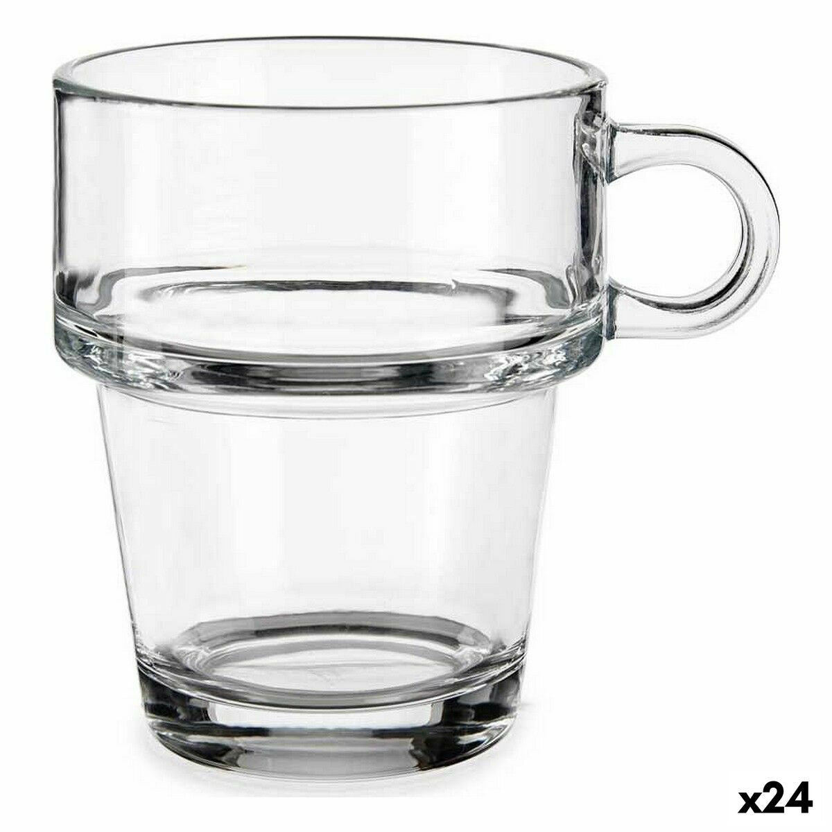 Kop stabelbart gennemsigtigt glas 270 ml (24 enheder)