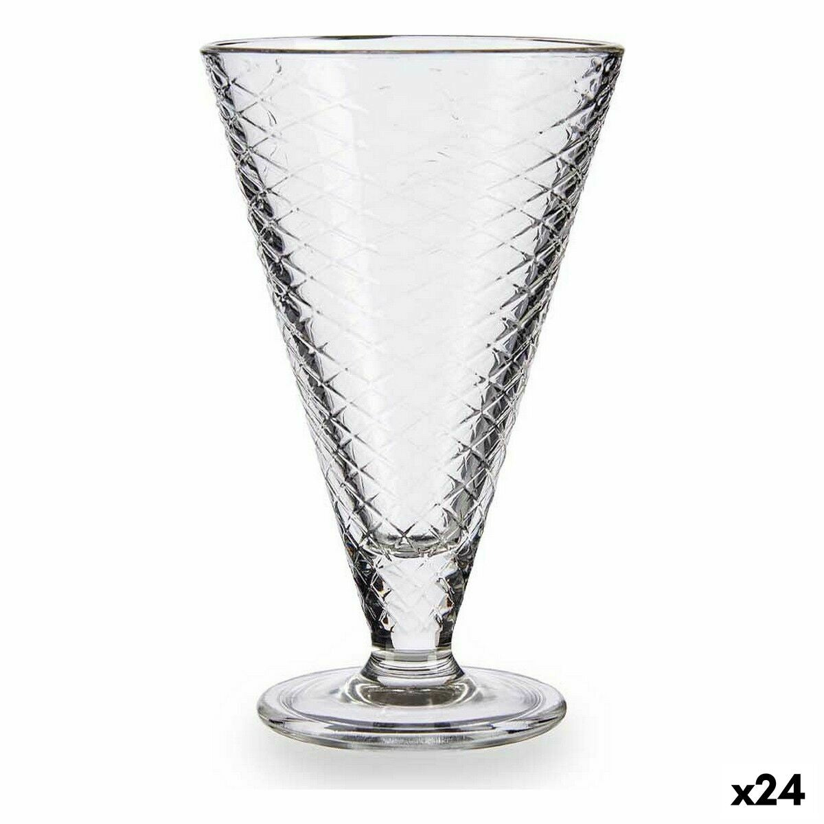 Ice Cream and Milk Shake glas gennemsigtigt glas 340 ml (24 enheder)