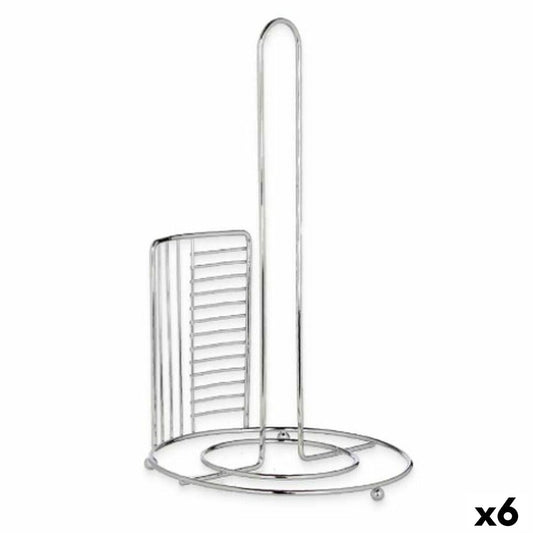 Køkkenpapirholder Sølv Metal 18,5 x 31,5 x 18,5 cm (6 enheder)