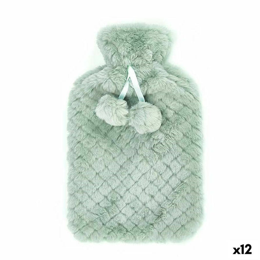 Hot Water Bottle Green Plastic 1,8 L (12 Units) Gift Decor