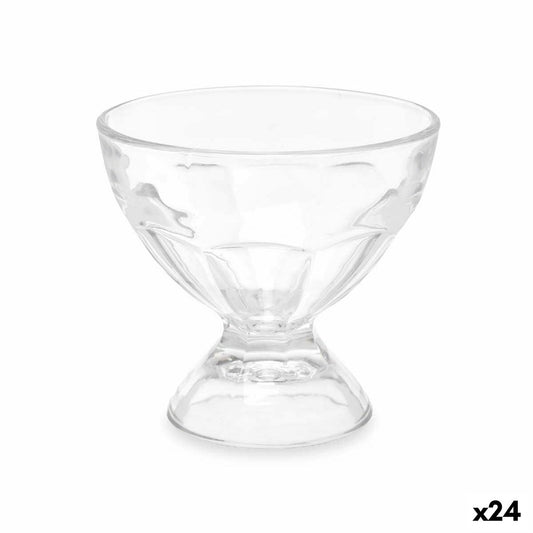 Is- og mælkeshakeglas 280 ml gennemsigtigt glas (24 enheder)