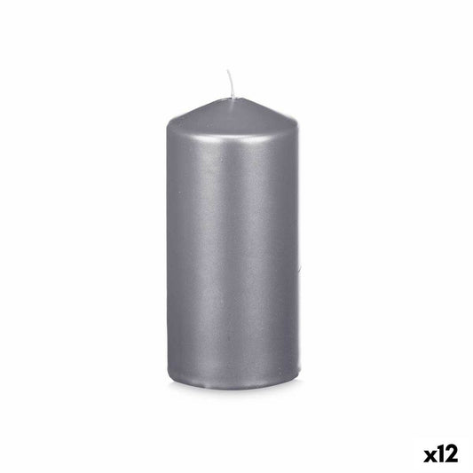 Candle Acorde 92539 Silver 7 x 15,5 x 7 cm (12 Units)