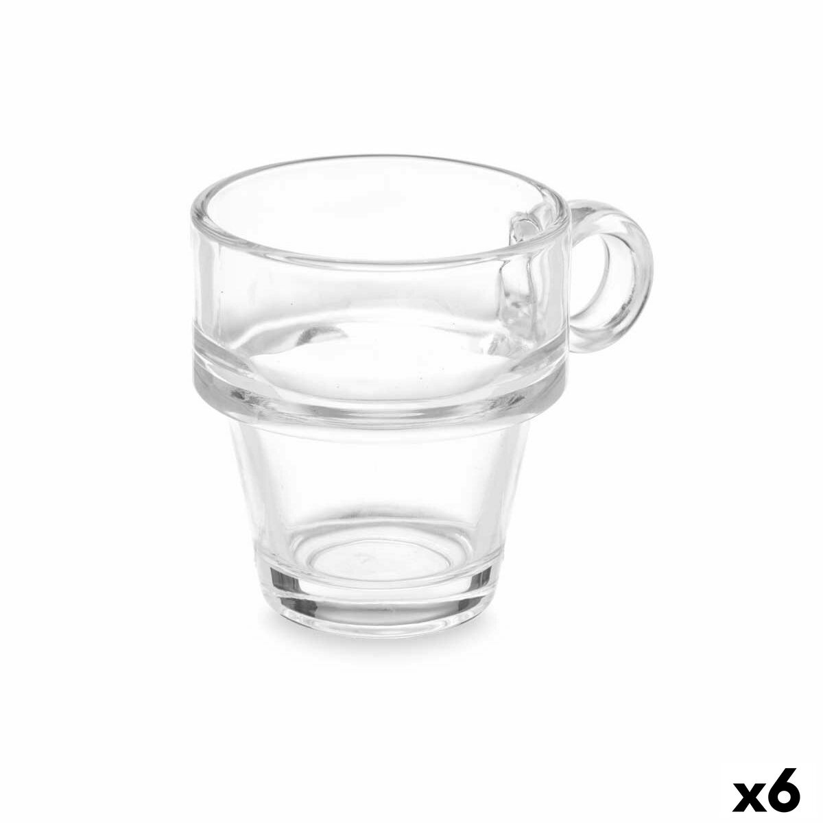 Kop gennemsigtigt glas 90 ml (6 enheder)