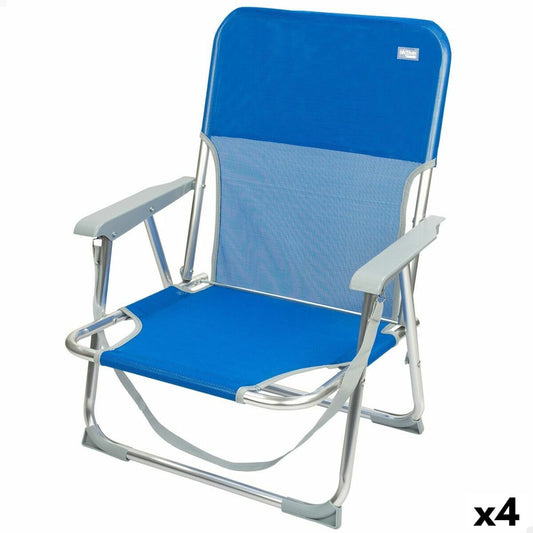 Folding Chair Aktive Gomera Blue 44 x 72 x 35 cm (4 Units)