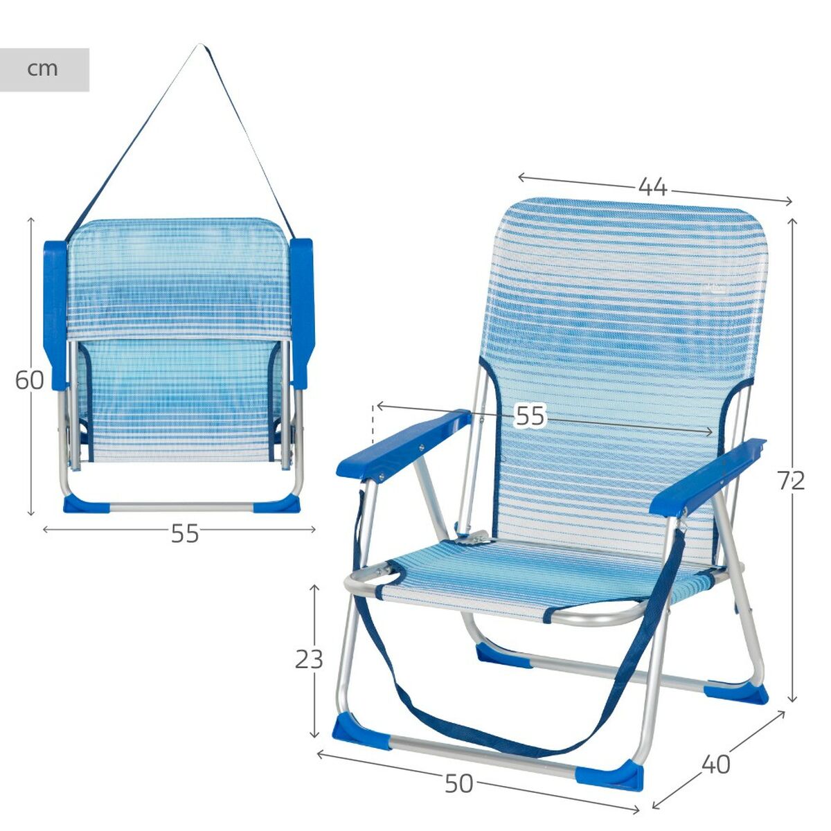 Beach Chair Aktive 44 x 72 x 40 cm