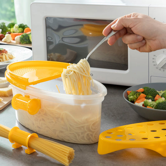 4-in-1 Microwave Pasta Cooker with Accessories and Recipes Pastrainest InnovaGoods InnovaGoods